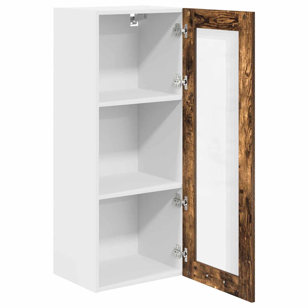 Hanging Cabinet with Shelf Riga Smoked Oak 40 x 31 x 100 cm